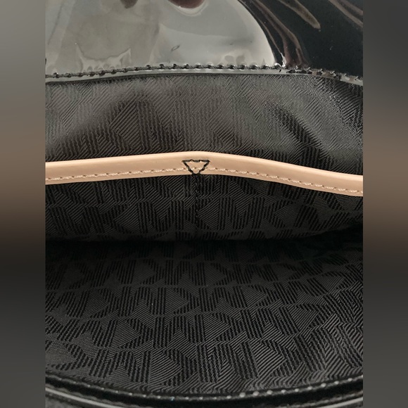 Michael Kors Jet Set Medium MK Snap Pocket Tote Chrome/Tan 😎🖤👜 - Picture 9 of 12